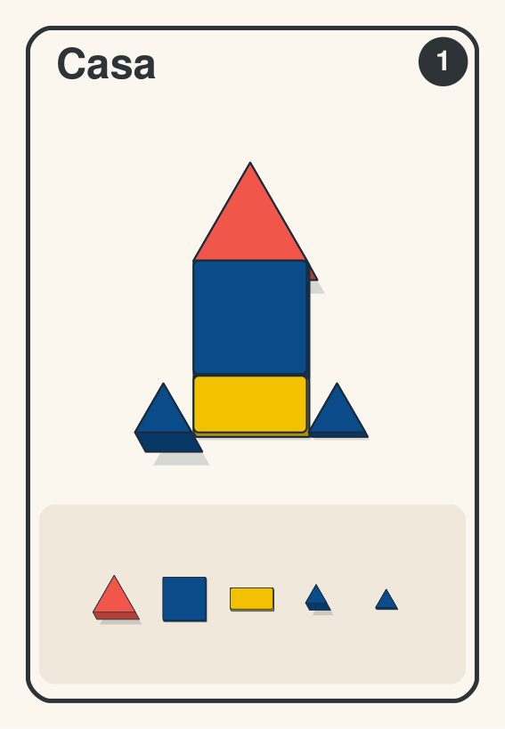 Card Casa: construção com blocos lógicos
