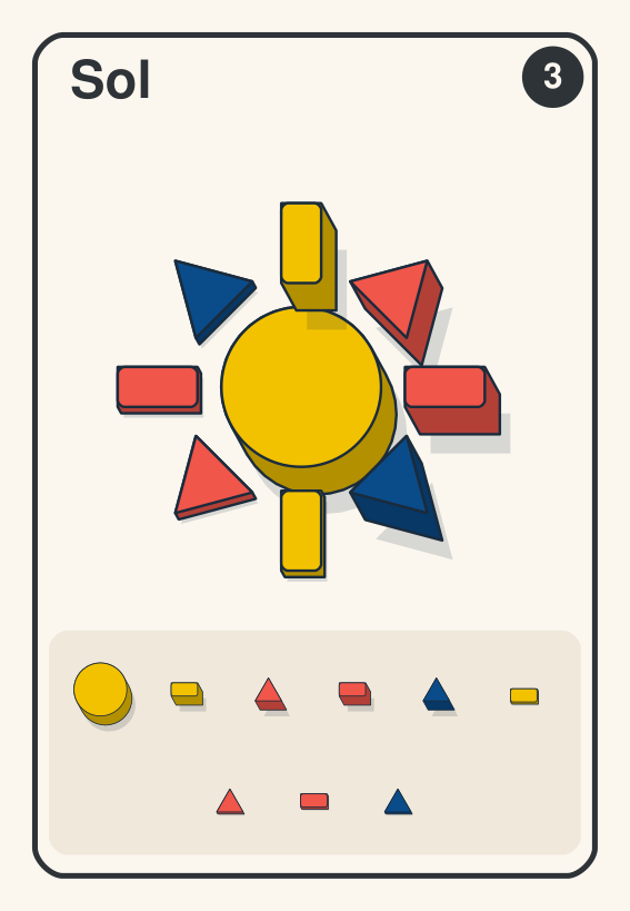 Card Sol: construção com blocos lógicos